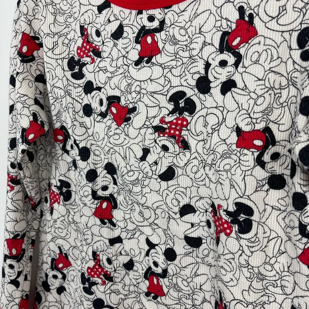 Disney‎ Thermal Pajama Shirt Sz L - Picture 6 of 8